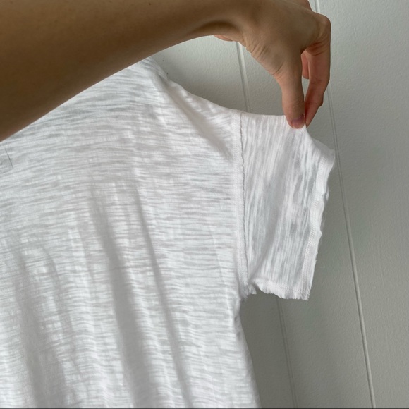 We The Free White Jordan Burnout Cutout Tee Shirt Oversized Fit Size XS - Picture 11 of 15